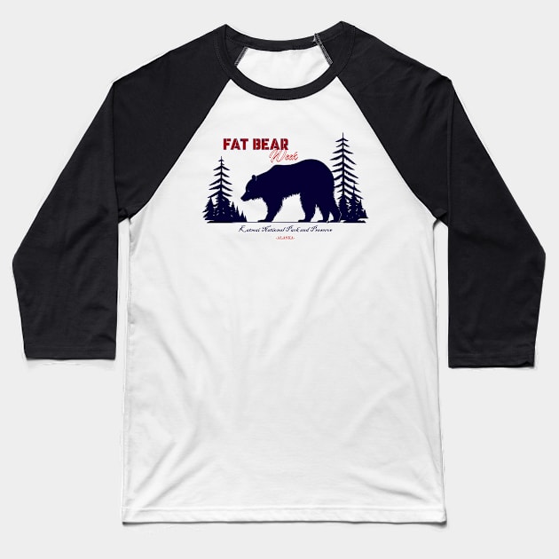 Bear On the Mountain Baseball T-Shirt by iraari